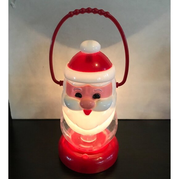 Santa Claus Lantern Set Of 2 Battery Operated Holiday Decorations - Picture 3 of 7